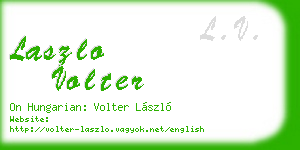 laszlo volter business card